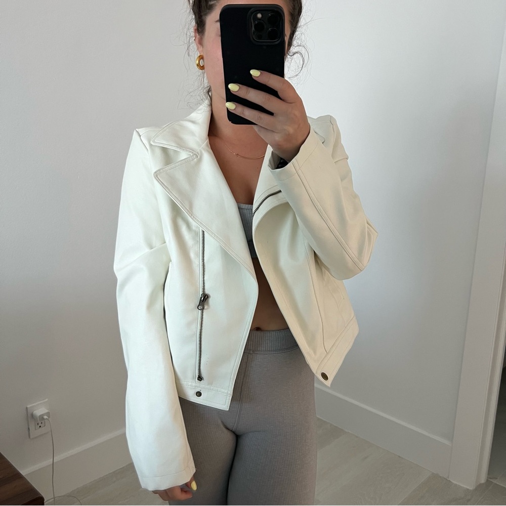 White Leather Jacket
